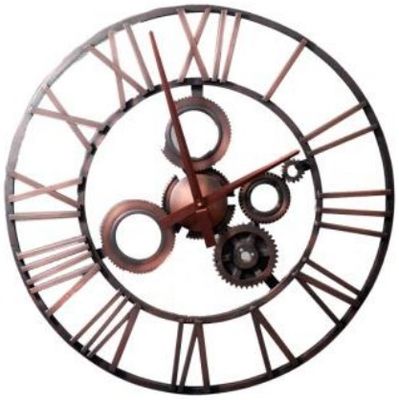 Металевий круглий настінний годинник 70 см